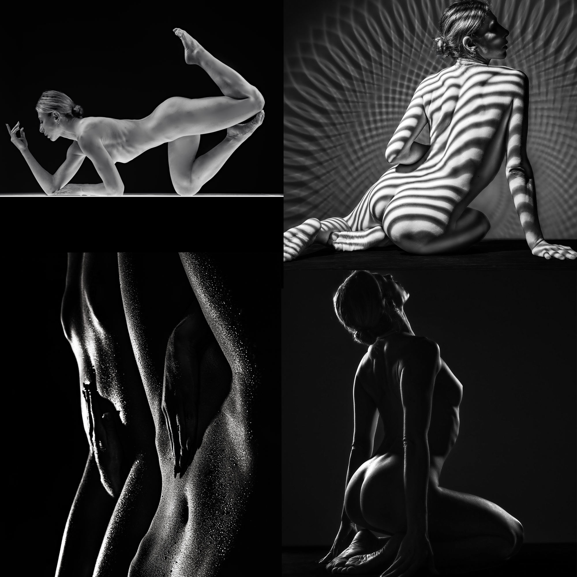 AFTERWORK - KIWI in STUDIOLINE  - SW ist angesagt - STRIPES, GOBOS, LIGHTBOX u.m.  -  an den GRenzen des LIchts - Black and white POWERDAY 