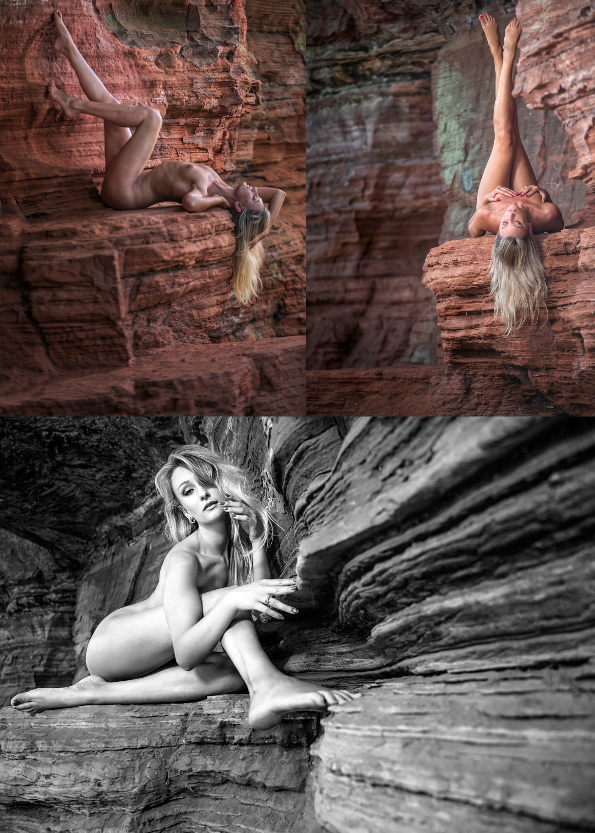 Felsen, Burgen und Seen der Südwestpfalz mit Model Marrycat  - Eroticart,Nudeart und Portraits 