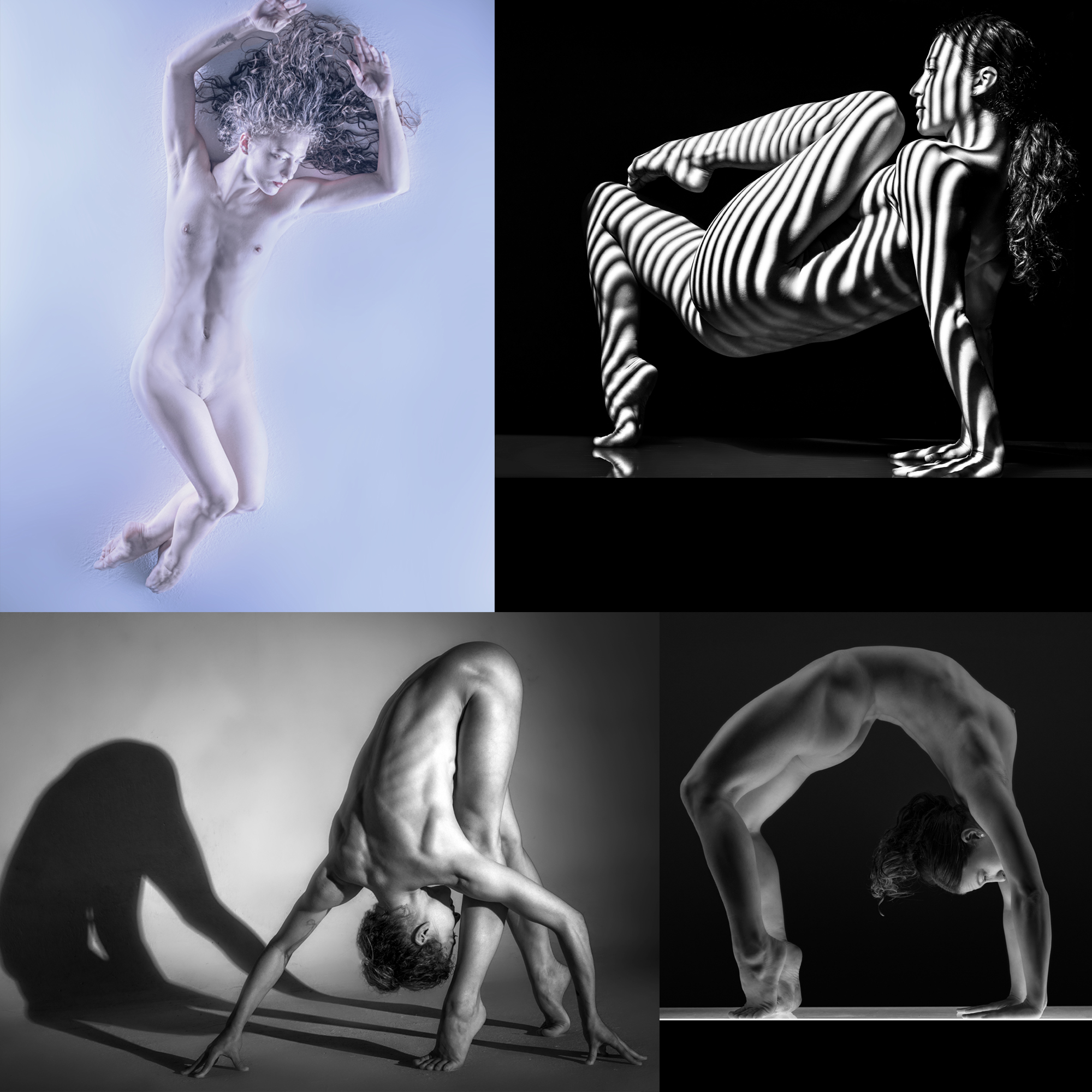 Nudeartmodel und Profitänzerin ANNA G. - the STUDIODAY - Goboprojektionen - Lichtbox - skulpturaler Akt in Perfektion und viel mehr