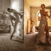 Feuerwerk von Licht und Bodies - Tanz, Bewegung - skulpturaler Akt - Anmut und Emotionen - 2 Models - Camilla Orlandi  und Camilla Marcatti  - zwei Profis    